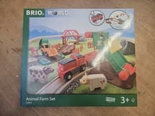 Image of Brio World Animal Farm Set 33984 2020 Wooden Train Railway New Boxed