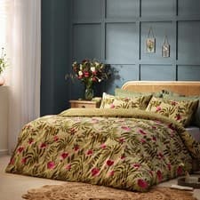 Image of Wylder House of Bloom Poppy Floral Duvet Cover Set