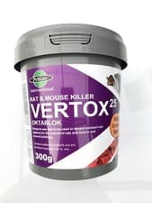 Image of 1X Vertox 300g Rat Mouse Killer Wax Bait Blocks I Max Strength Kill in One Feed