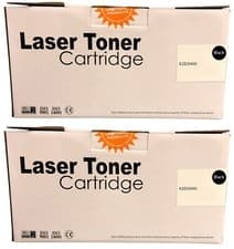 Image of Compatible 622H Black Twin High Yield Toner Cartridges 62D2H00 for Lexmark MX710