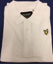 Image of LYLE AND SCOTT SHORT SLEEVE SOLID COLLAR POLO SHIRT FOR MEN