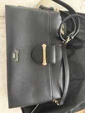 Image of New with tags Dune ‘Darlena’ black with gold features shoulder bag