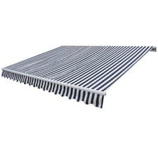 Image of Folding Awning Manual Operated 300 cm Blue/White