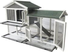 Image of RABBIT HUTCH HUTCHES RUN RUNS BUNNY BUSINESS THE GROVE EXTRA DEPTH with FLOOR LE