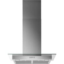 Image of Cooker Hood Zanussi ZHC26253X 60cm Curved Glass - Stainless Steel