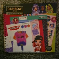 Image of Rainbow High Fashion Design Art Pad Children's Drawing Sketchbook with Stickers