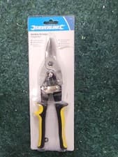 Image of Silverline Aviation Tin Snips Straight Cut High Leverage Aluminium Steel CT18