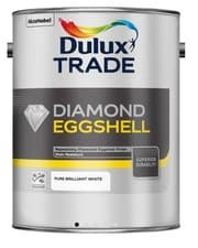 Image of Dulux Trade Diamond Eggshell - Pure Brilliant White / Magnolia - All Sizes