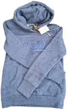 Image of Superdry XS 8 Tonal Embossed Navy Snowy Hoodie  New with original tags