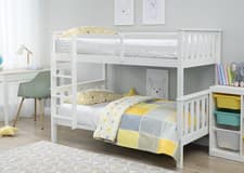 Image of PREMIUM WOODEN BUNK - WEMBDON - PINE BUNK IN 3 COLOURS WITH MATTRESS OPTION