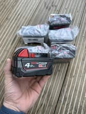 Image of Milwaukee M18B4 18V 4.0Ah Lithium-Ion Battery with Charge Indicator Genuine New