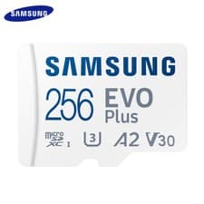 Image of 256GB Samsung EVO Plus Micro SD Memory Card SDXC U3 A2 V30 Class 10 130MB/S
