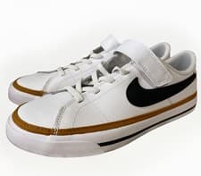 Image of Nike Little Kids Court Legacy Shoes White/Black Size 3Y