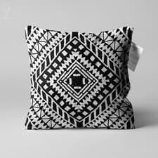 Image of Geometric Ethnic Traditional Pattern Cushion Cover | Double Sided | Multi Sizes