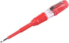 Image of TIMCO Voltage Tester Screwdriver 140mm Electric Test Pen Mains Tester