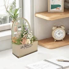 Image of Metal Wall Planter Flower Pot Rustic