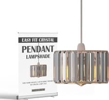 Image of Modern Ceiling Lamp Shade Crystal Glass Easy Fit Pendant Light shade Chandelier