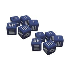 Image of Warlord Historical Mini USA 1/200 US Blood Red Skies Dice (10) New