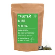 Image of China Sencha Green Tea Organic Pyramid Tea Bags (Plastic Free) - True Tea Co.