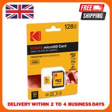 Image of KODAK 128GB Class 10 UHS-I U1 MicroSDXC Card with Adapter 10x 128GB, Yellow