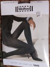 Image of Wolford Velvet de Luxe 66 tights - Black, medium