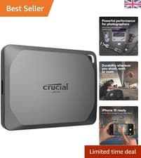 Image of Crucial X9 Pro 2TB Portable SSD - 1050MB/s, Waterproof, Lightweight Design