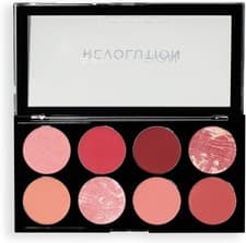 Image of Revolution Ultra Blush Palette Sunset Burst 8 Matte Shimmer Shades Face Makeup