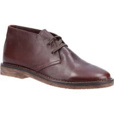 Image of Hush Puppies Leather Chukka Boot For Men (Samuel) in Brown, 6-12