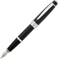 Image of Cross Bailey Black Lacquer Fountain Pen, Medium Nib, Gift Box, Free Engraving