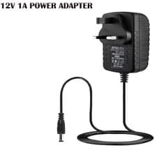 Image of AC/DC 12V 1A 1000mA 100-240V AC 50/60Hz UK POWER SUPPLY ADAPTER CHARGER MAINS UK