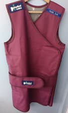 Image of Medical Index Double Sided X-Ray Apron, Thyroid Shield, Red 0.35mmPb, Large
