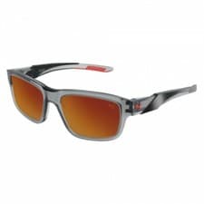 Image of Puma Sunglasses PU0359S 004 Grey/Grey Red Cal. 56