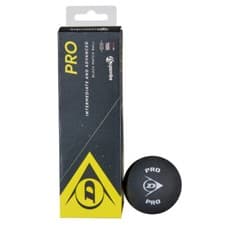 Image of Dunlop Pro Racketball Balls Black - 3 Pack