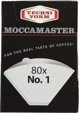 Image of Moccamaster No.1 Paper Filters (80 Filters) - White