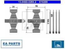 Image of Accessory Kit, disc brake pads for MERCEDES-BENZ W203 S203 ATE 13.0460-0269.2