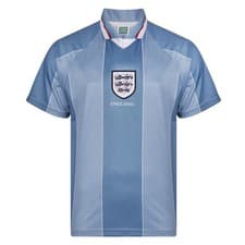 Image of England 1996 Away Euro Championship Retro Shirt 100% POLYESTER Men's