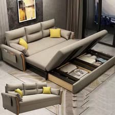Image of Unicorn Furniture Convertible 3 Seater King Size Pull Out Sofa Bed with Storage