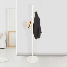 Image of Coat Rack Tree Branch Hanger Stand Multi Hooks Hallway Freestanding w/ MDF Base