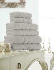 Image of 2 Pack Zero Twist Luxury Towels 100% Cotton Super Soft Hand Bath Towel Sheets