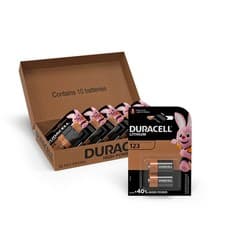 Image of Duracell DL123 CR123 123A Lithium Batteries x 10 *Alarms, Cameras, Photo Use*