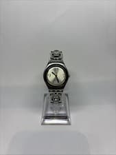 Image of Vintage 2007 Swatch Irony Lady Lady Steel Feminine Watch YSS235G New Battery