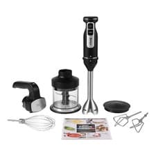 Image of Ninja Foodi 3-in-1 Hand Blender CI100UK Mixer & Chopper Food Processor Black