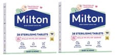 Image of Milton Sterilising Tablets - 28 Tablets - Pack of 2 - Baby & Home Bottle Hygiene