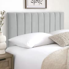 Image of 9VP Headboard for Divan Bed Plush Fabric 24" Height All Sizes Bedroom Furniture