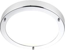 Image of National Lighting Bathroom Ceiling Light - Dimmable LED Flush Bath Light with F