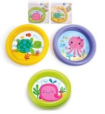 Image of Intex Baby Paddling Pool 2 Ring Small 61cm Inflatable Home Garden Holiday Fun