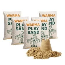 Image of 5 x 25kg Bag Warma Premium Grade Play Sand Childrens Kids Play Areas Sandpits