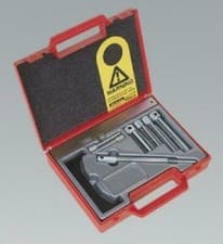Image of SEALEY DIESEL ENGINE SETTING/LOCKING KIT FOR FORD, VAG - BELT DRIVE