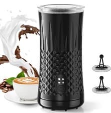Image of VIWAVE 4-in-1 Automatic Electric Milk Frother | Elegant Diamond Design | 400W