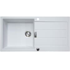 Image of Franke Sirius S2D611PW 1.0 Bowl Tectonite Reversible Polar White Kitchen Sink